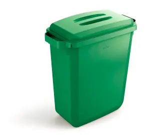 Durable DURABIN 60L Rectangular - Food Safe Waste Recycling Bin - Green