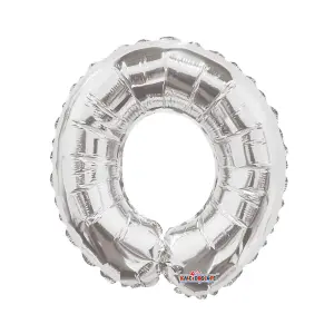 Kaleidoscope O Foil Balloon Silver (One Size)