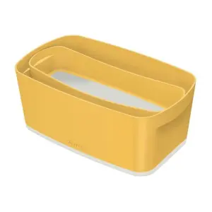 Leitz MyBox Cosy Warm Yellow Small Storage Box with Lid 5 Litre