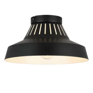 GoodHome Modern Matt Metal Black Ceiling light