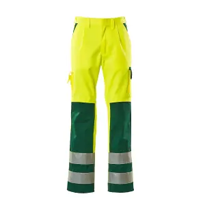 Mascot Safe Compete Olinda Trousers - Hi-Vis Yellow (Hi-Vis Yellow/Green)  (30.5) (Leg Length - Long)