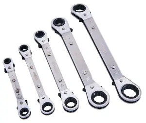 Amtech K1525 Offset Ring Ratchet Spanner Set (5 Pieces)