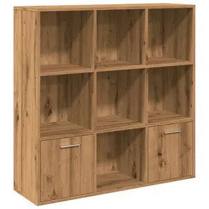 Arundhati Bookcase Artisan Oak / 98cm H x 98cm W x 30cm D