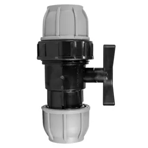 mdpe water pipe plumbing fittings-compression flow control valves for drinking water/irrigation supply   20mm