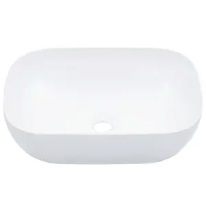 Berkfield Wash Basin 45.5x32x13 cm Ceramic White