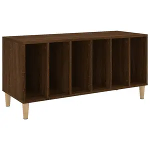 vidaXL Record Cabinet Brown Oak 100x38x48 cm Engineered Wood