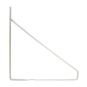 GoodHome Arama White Steel Hairpin Shelving bracket (H)210mm (D)210mm