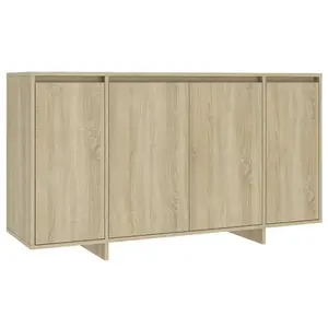 Gelula Sideboard 135 x 41 x 75 cm Engineered Wood Sonoma Oak