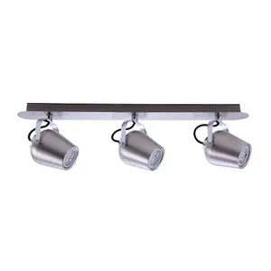 Luminosa Modern Spotlights Satin Nickel 3 Light  LED, GU10