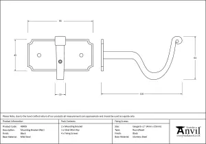 From The Anvil Black Mounting Bracket (pair)