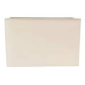 Contemporary and Stylish Soft Cream Linen Fabric Rectangular Lamp Shade