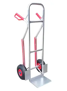 Dual Handled Aluminium Sack Truck With Puncture-Proof Wheels, Dual Handle, Large Toe, Aluminium Frame, 150kg Capacity