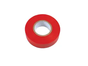 Connect 36893 Red PVC Insulation Tape 19mm x 20m - Pack 1