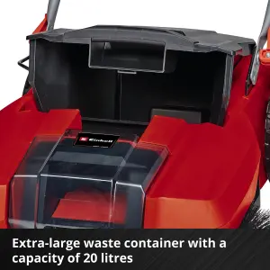 Einhell Cordless Push Leaf Sweeper 20L 18V Power X-Change Ideal For Brushing Garden Debris TE-SW 18/610 Li - Body Only