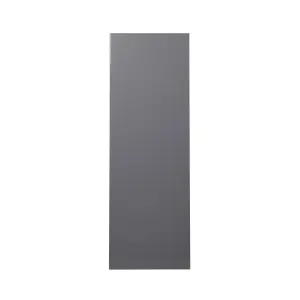 GoodHome Stevia Gloss anthracite Slab Tall larder Cabinet door (W)500mm (H)1467mm (T)18mm