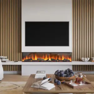 Focal Point Eccentra 2kW Black Electric Fire (H)514mm (W)1266mm (D)220mm