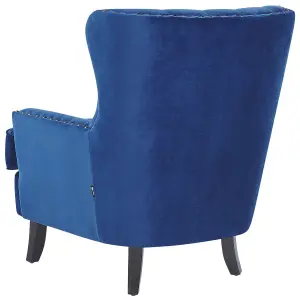 Armchair VIBORG II Velvet Navy Blue