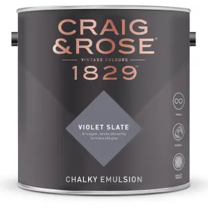 Craig & Rose 1829 Violet Slate  Chalky Emulsion paint, 2.5L