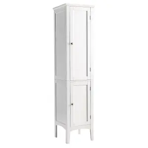 Costway 5-Tier Bathroom High Cabinet Tall Narrow Storage Cabinet Organizer