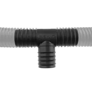 3/4"(20mm) tee connector for use with corrugated flexible garden pond/fishpond pipe,with 3 m