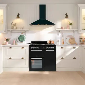 Leisure CK90F232K Freestanding Electric Range cooker with Gas Hob - Black