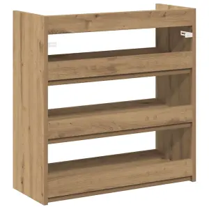 Berkfield Shoe Rack Artisan Oak 60x25x62 cm Engineered Wood