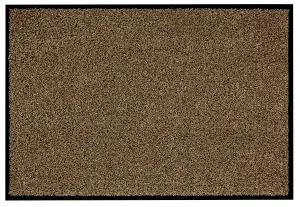 Washamat Beige Plain Heavy duty Barrier mat, 90cm x 60cm