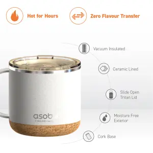 Asobu Infinite Double Wall Vacuum Insulated Mug White 470ml