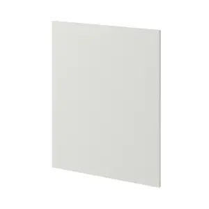 GoodHome Alpinia Matt ivory painted wood effect shaker Standard End panel (H)720mm (W)570mm