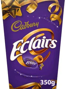 Cadbury Chocolate Eclairs Carton 350G 3649