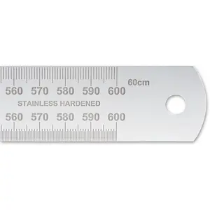 Axminster Professional Stainless Steel Metric Rule - 600mm