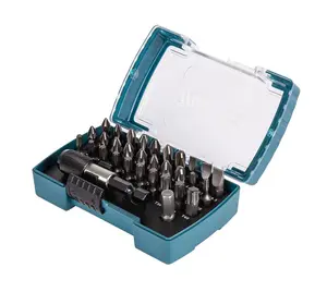 Makita D-74762 32 Piece Screwdriver Drill Bit Set Quick Release Magnetic Holder