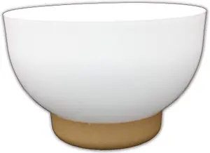 Bowl Planter Plant Pot Legs Oval Flower Modern Decorative Saucer Indoor Outdoor 30cm White with saucer