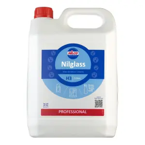 Nilco Nilglass Glass & Mirror Cleaner - 5L x2 Treatment 10 Litres Ready To Use