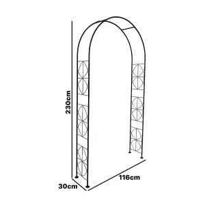 Woodside Blackpool Decorative Metal Garden Arch