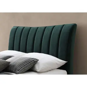 Birlea Clover King  Bed Frame In Green Fabric