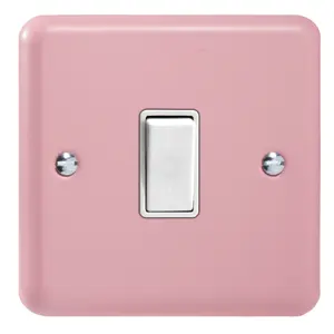 Varilight 1-Gang 10A Intermediate Rocker Switch Rose Pink