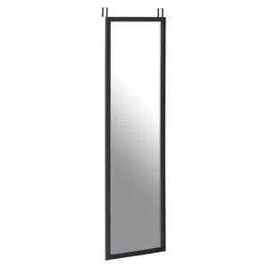 Overdoor Full Length Mirror Black