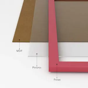 A6 Pink Picture Frame Fits A6 (10.5 x 14.8cm - 4.1 x 5.8in) Poster, Photo, Artwork, or Print.