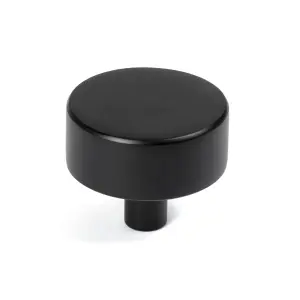 From The Anvil Matt Black Kelso Cabinet Knob - 38mm (No rose)