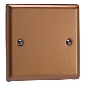 Varilight Single Blank Plate Brushed Bronze