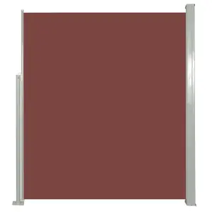 Patio Retractable Side Awning 160 x 300 cm Brown