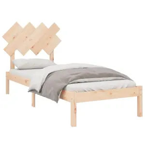 Berkfield Bed Frame 90x190 cm 3FT Single Solid Wood