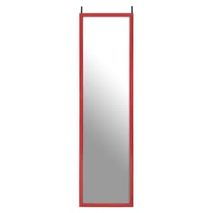 Overdoor Full Length Mirror Red