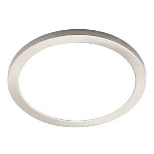 Litecraft Satin Nickel Magnetic Bezel For 24W Darly Bathroom Flush Ceiling Light