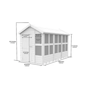 DIY Sheds 12x6 Apex Potting Shed (12ft x 6ft) 12 x 6