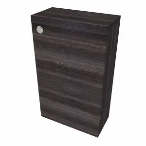 SunDaze Charcoal 500mm Bathroom Freestanding WC Toilet Cabinet Back To Wall Unit