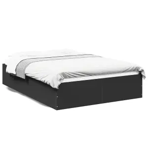 Berkfield Bed Frame without Mattress Black 120x190 cm Small Double