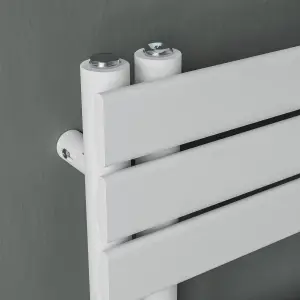 Agadon Lola Open Electric Designer Panel Towel Radiator - 750 x 500 mm White - 300 W