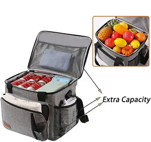 Leak Proof Cooler Bag Box With Carry Handle & Shoulder Strap Picnic 15L